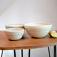 Nested Set of Bowls in Cream