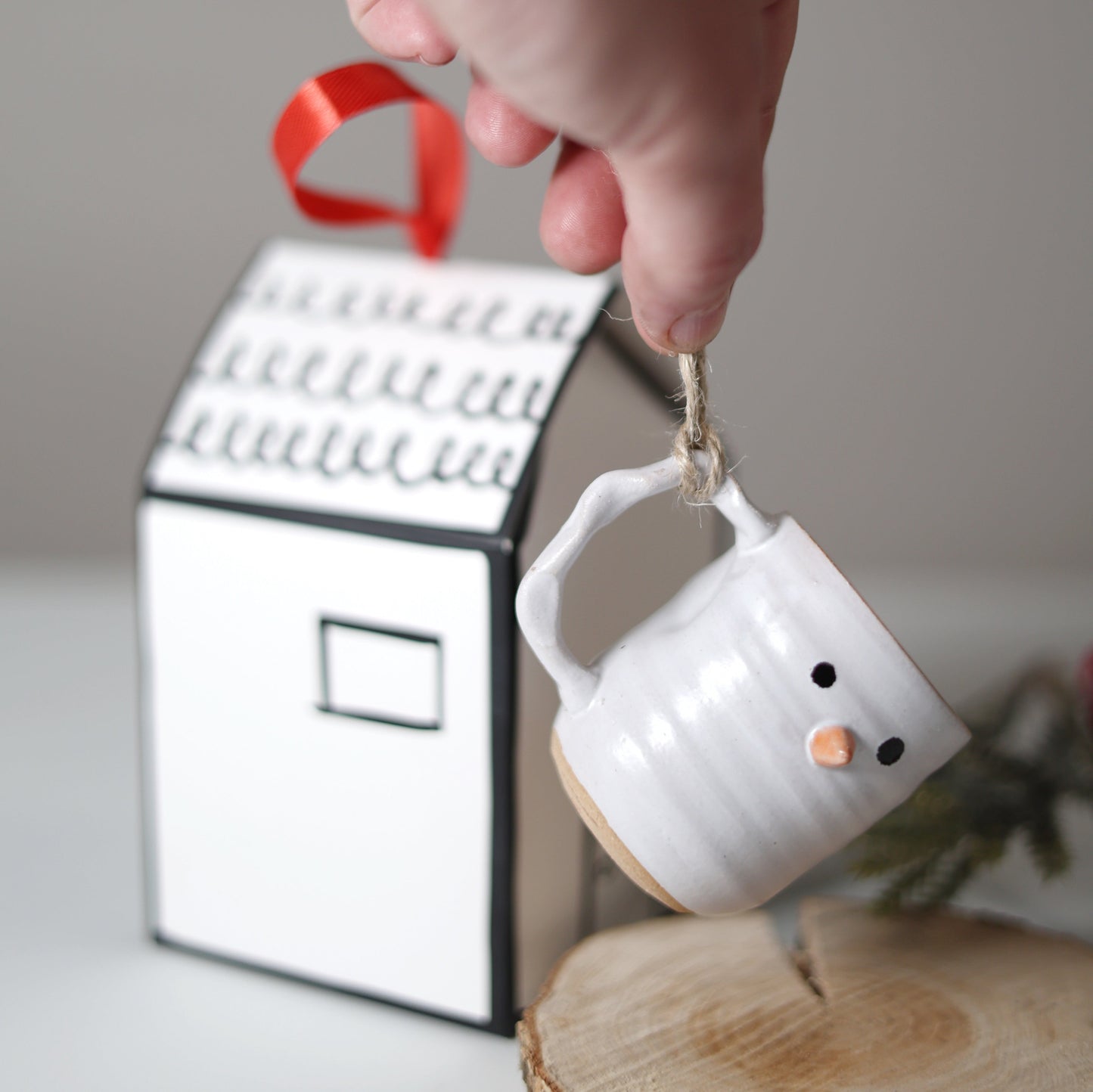 Snowman Mini Companion Mug Ornament - PREORDER