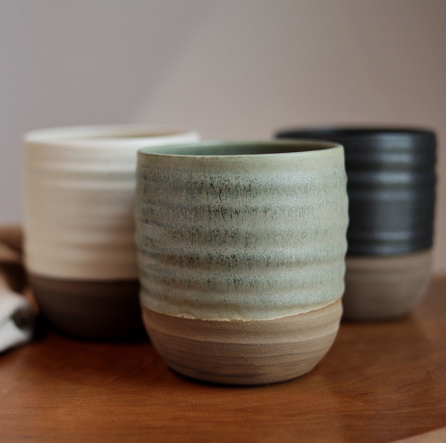 Utility Crock in Moss Green - Small