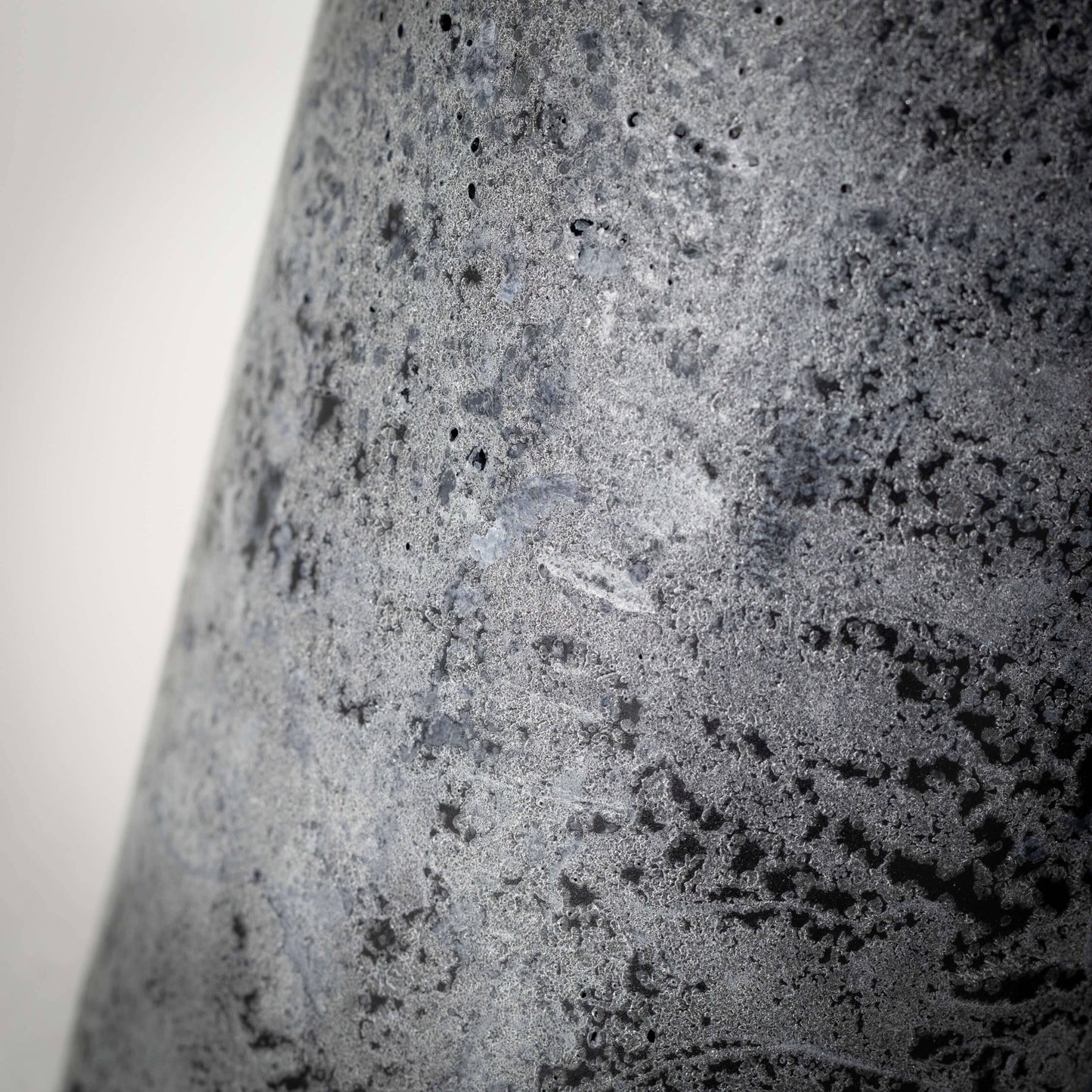 Distressed Black Pillar Candle Large