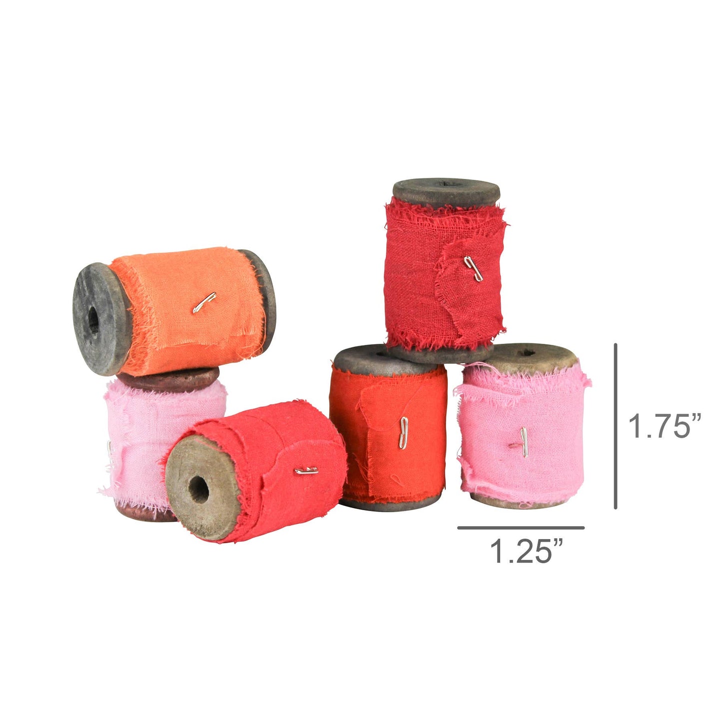 Sari Ribbon on Spool |Pink Red Orange