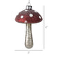 Mushroom Ornament, Glass - Lrg