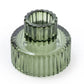 Green Glass Double Sided Candleholder