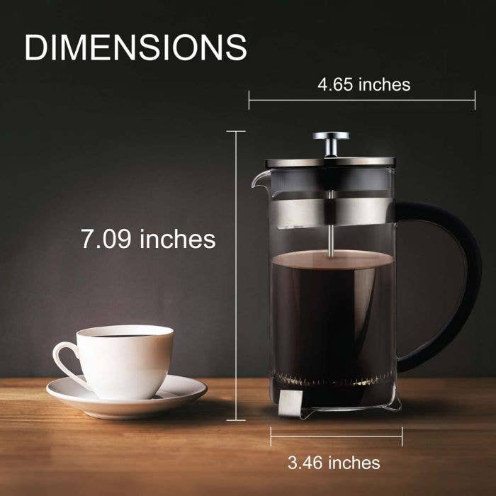 Fino French Press Coffee Maker, 3 Cup
