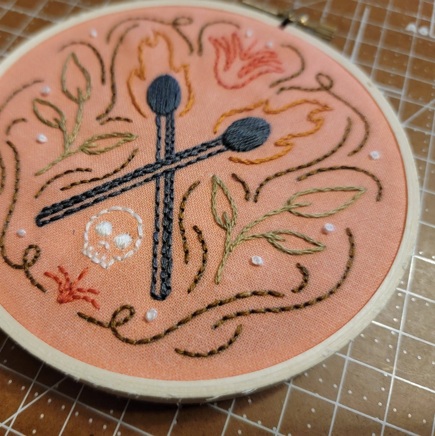 Embroidery Kit: Match Embroidery Kit