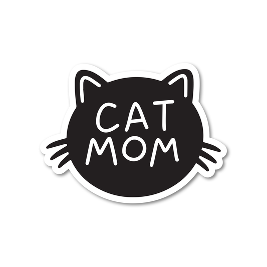 Cat Mom Vinyl Sticker