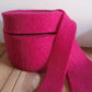 100% Pure Wool Felt Ribbon - Magenta: 2" x 5 1/2 yards