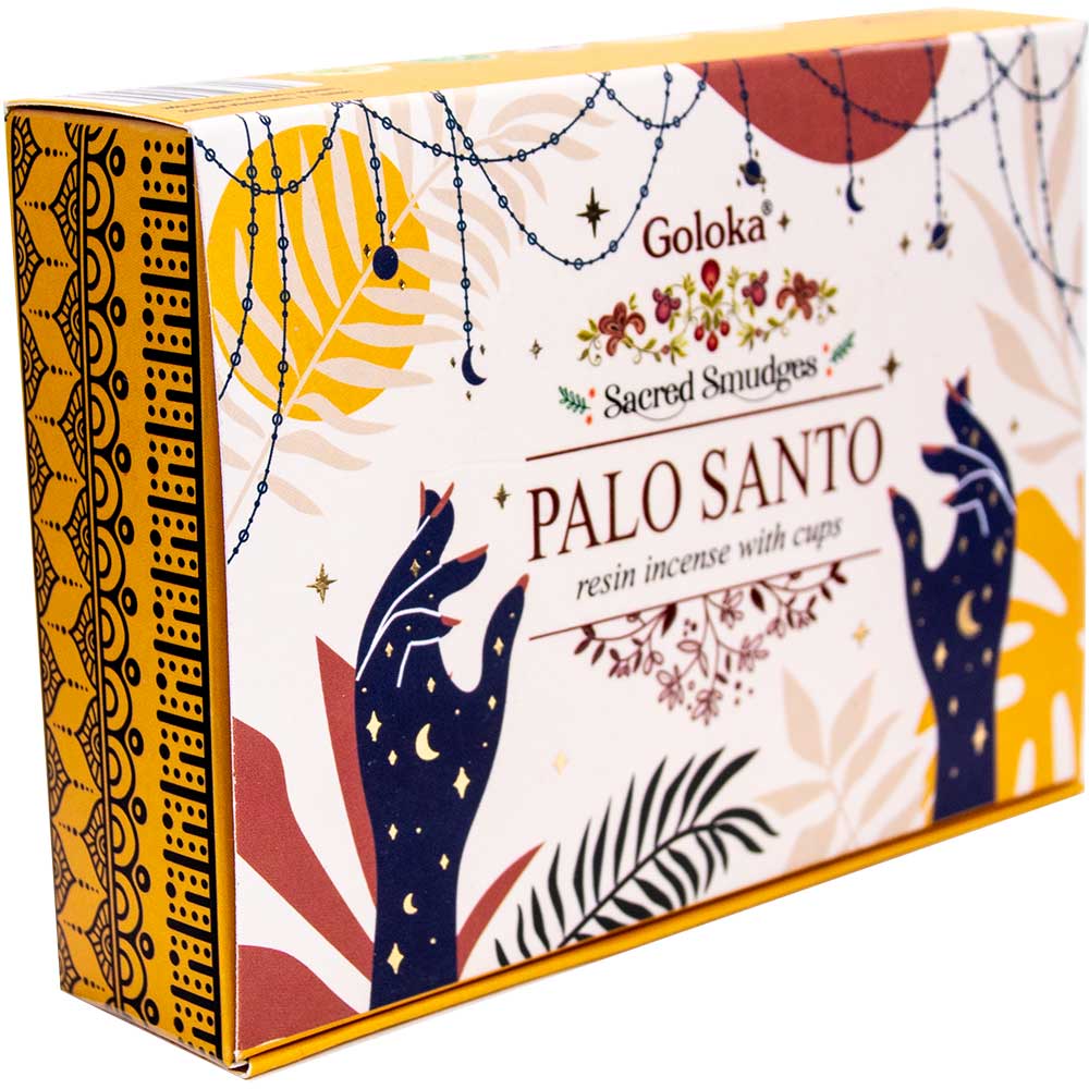 Goloka Sacred Smudges Resin Cups - Palo Santo (Pack of 6): Palo Santo
