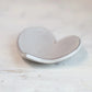 Handmade Heart-Shaped Trinket Dish in Cream