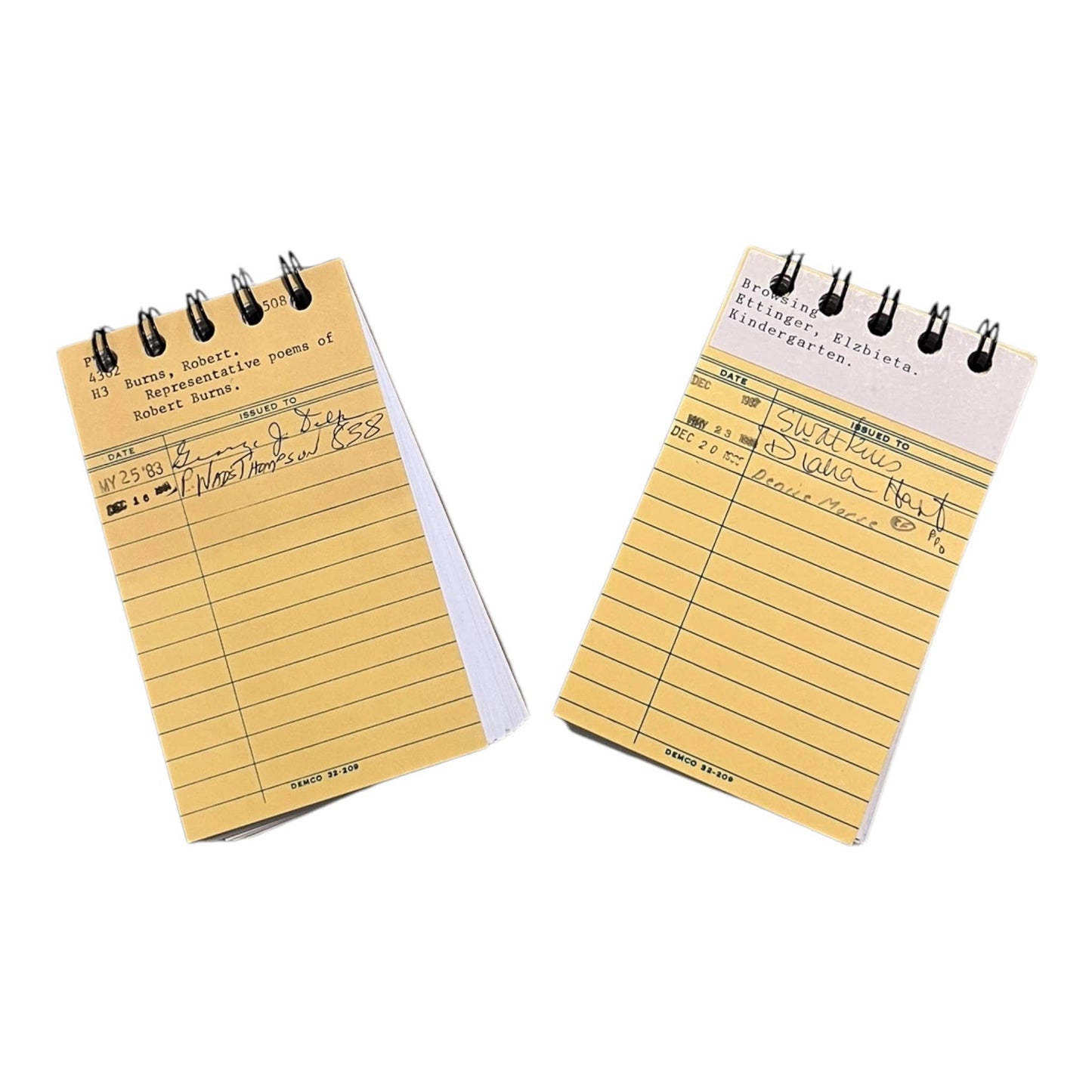 Upcycled Library Themed Mini Bullet Journals