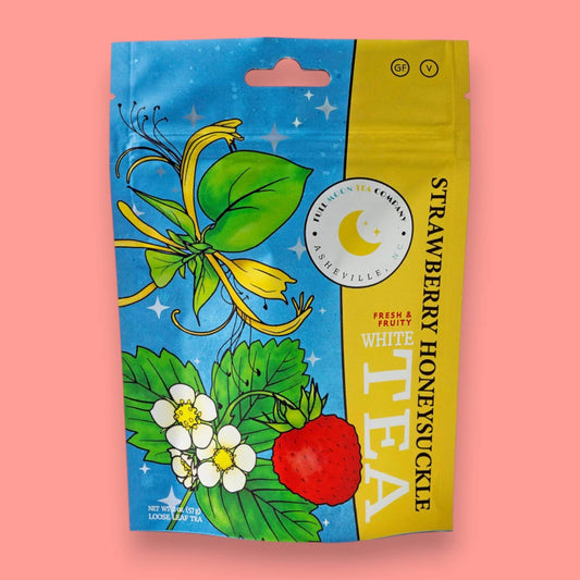 Strawberry Honeysuckle White Tea - Premium Loose Leaf Fruity