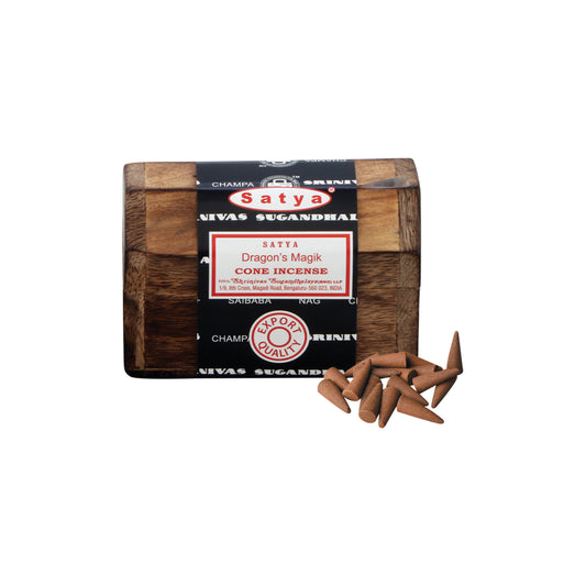 Incense Box w/ Cones - Satya Dragon's Magik