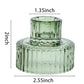 Green Glass Double Sided Candleholder