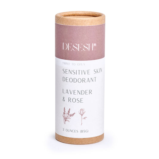 Natural Sensitive Deodorant (Aluminum Free, No Baking Soda): Lavender & Rose