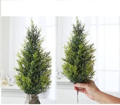 18" Christmas Cypress Pine Floral Stem
