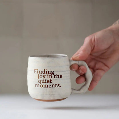 Finding joy in the quiet moments | Companion Mug or Everyday Tumbler in Cream