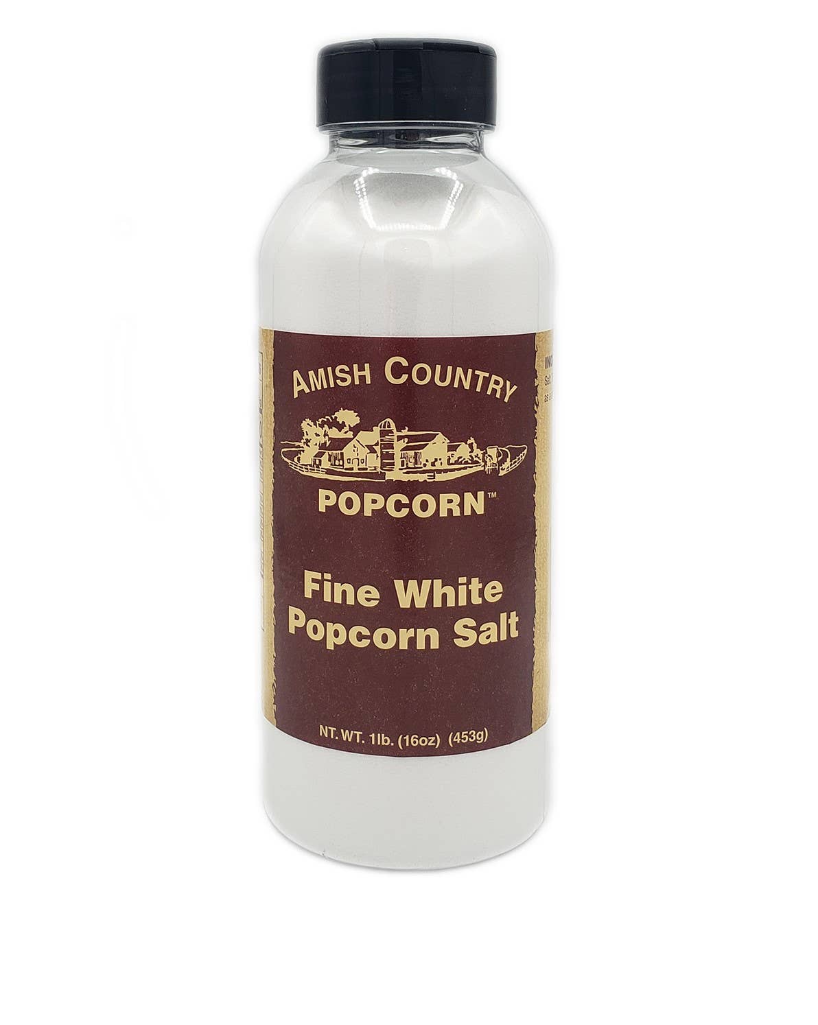 16oz. Bulk Bottle of Fine White Popcorn Salt