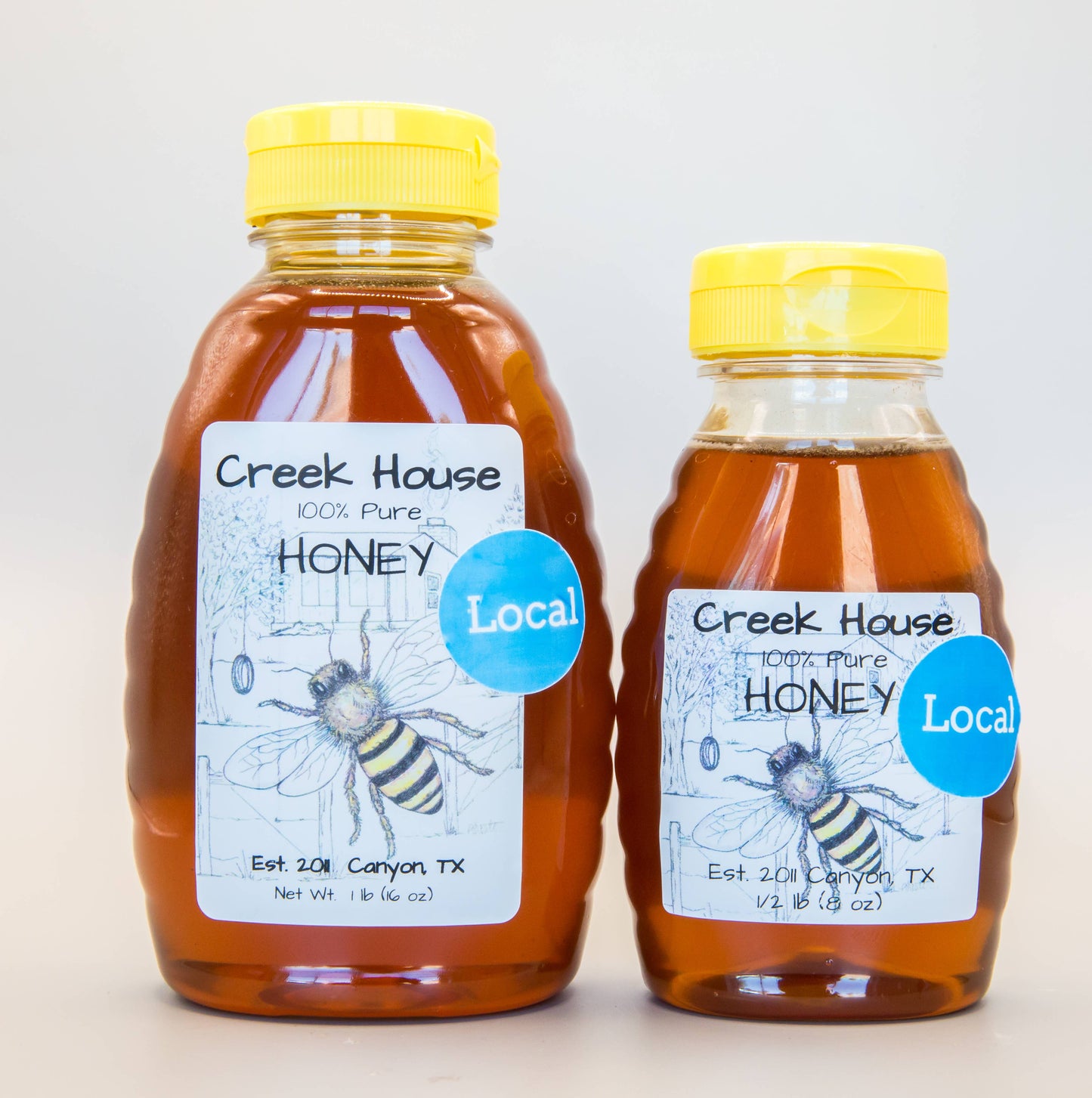 Raw Honey-Plastic Jar: 8 oz