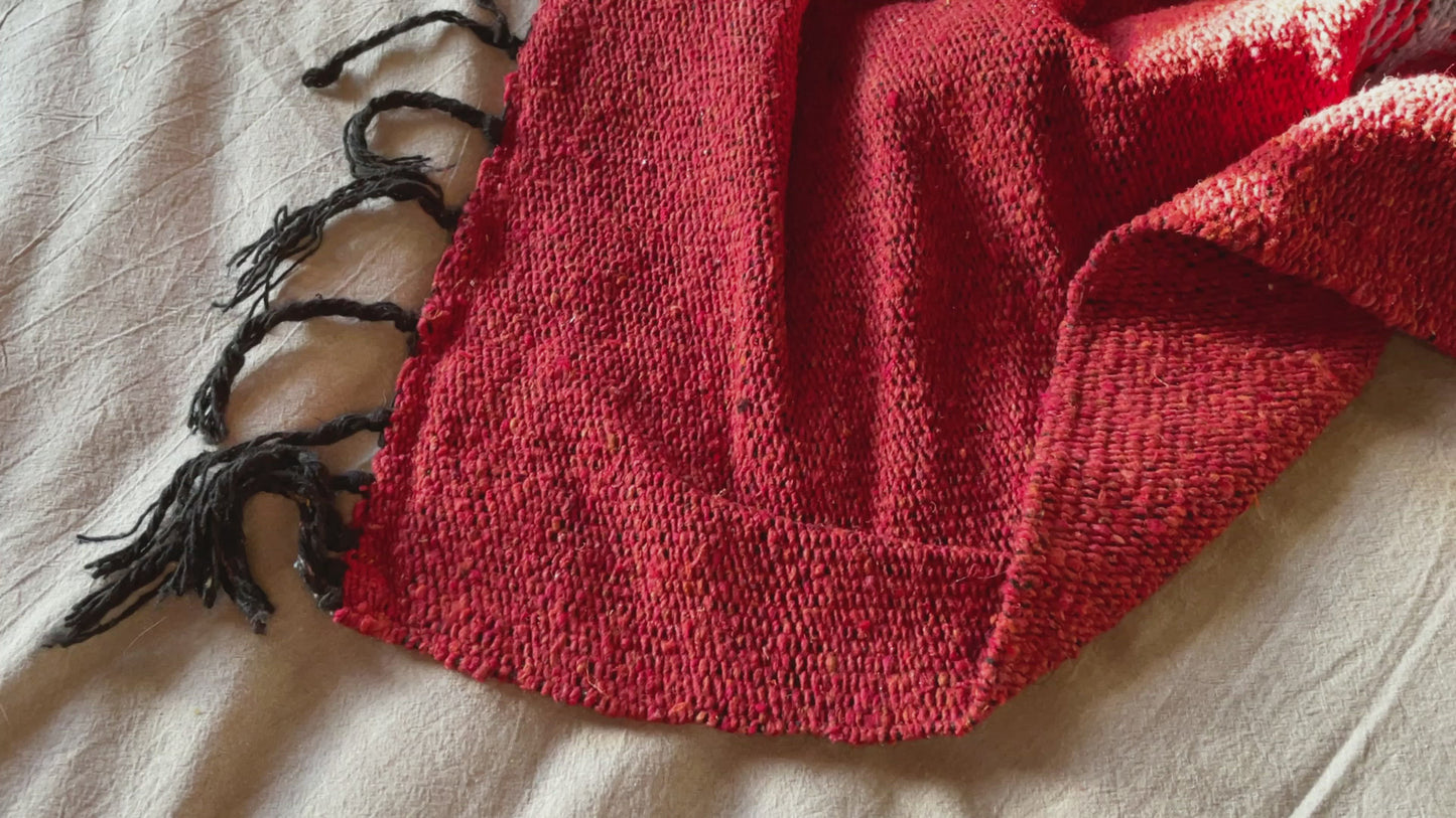 
                  
                    Load and play video in Gallery viewer, Rust Red Thunderbird Handwoven Blanket
                  
                