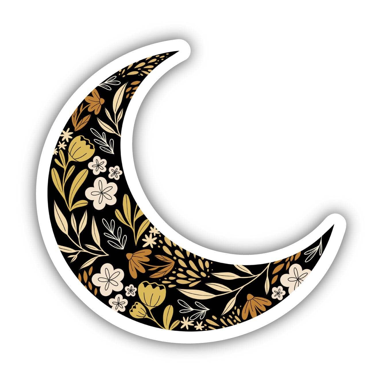 Floral Moon Sticker Big Moods 