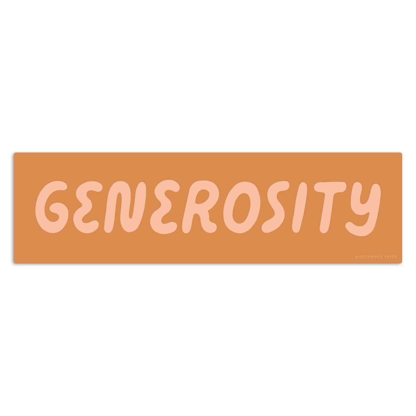 Generosity Sticker Worthwhile Paper 