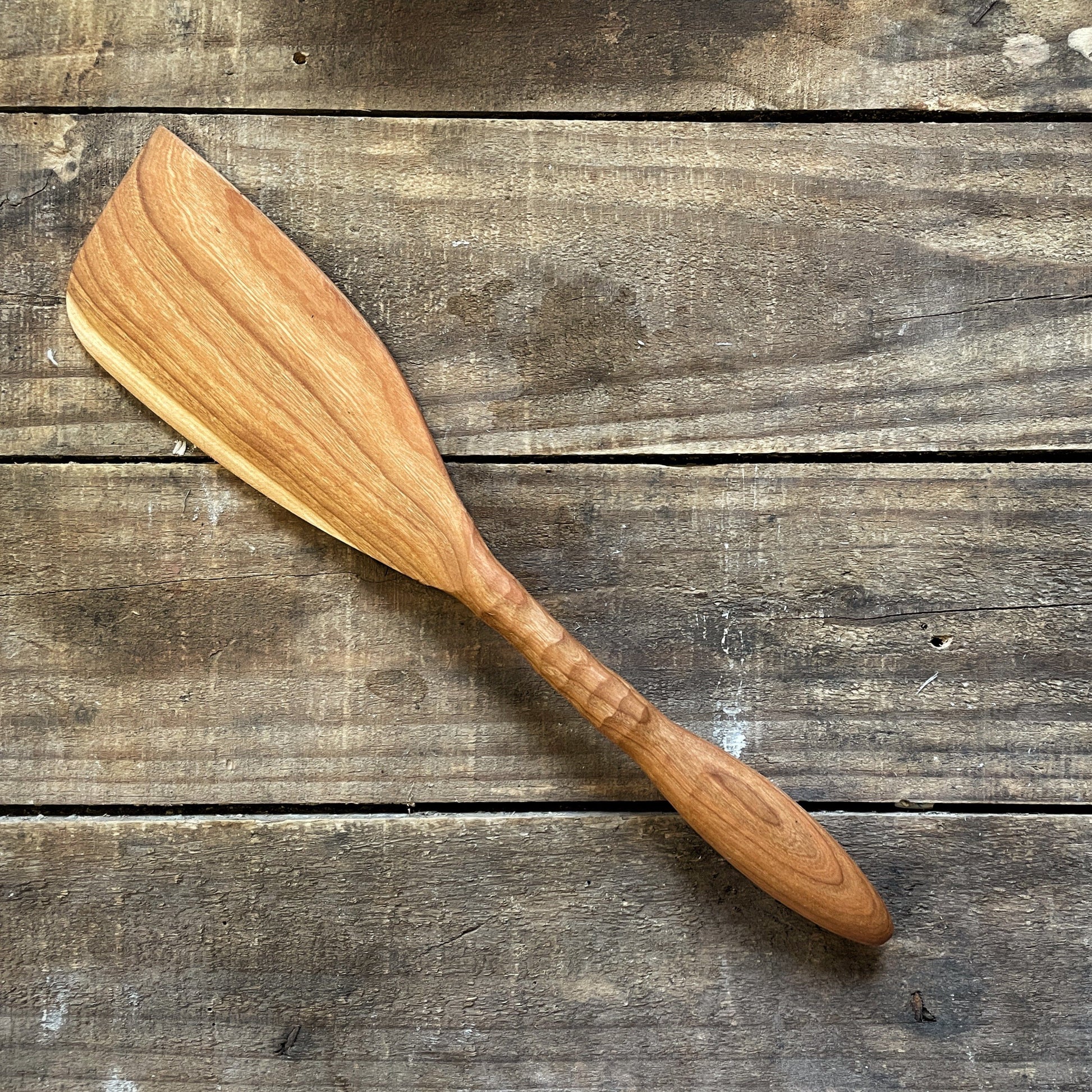 Hand Carved Cherry Wood Spatula Wild Cherry Spoon Company 