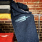 Indigo Blue Thunderbird Handwoven Blanket Blankets West Path 