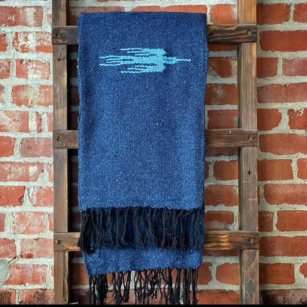 
                  
                    Indigo Blue Thunderbird Handwoven Blanket Blankets West Path 
                  
                