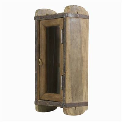 Indus Brick Mold - Cabinet with Glass Door HomArt 