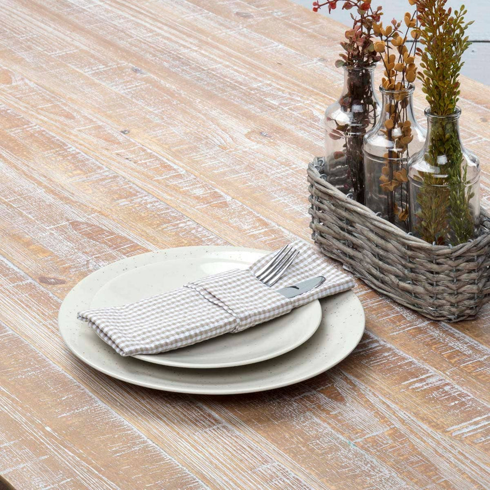Keeley Taupe Napkin Set of 6 18x18 VHC Brands 