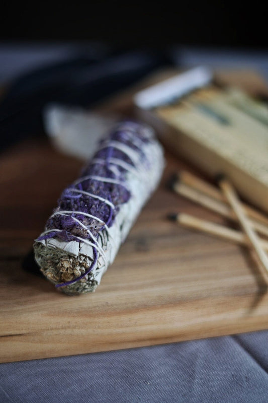 Lavender and White Sage Bundles Faiza Naturals