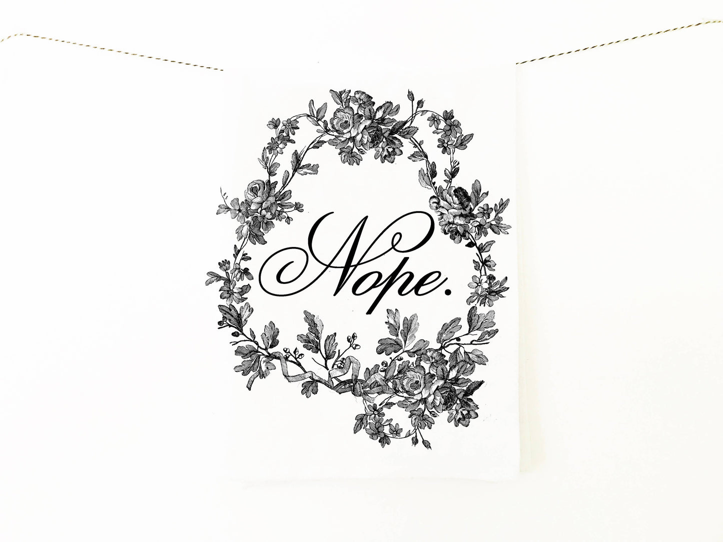 Nope Cotton Kitchen Towel The Coin Laundry 