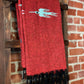 Rust Red Thunderbird Handwoven Blanket Blankets West Path 