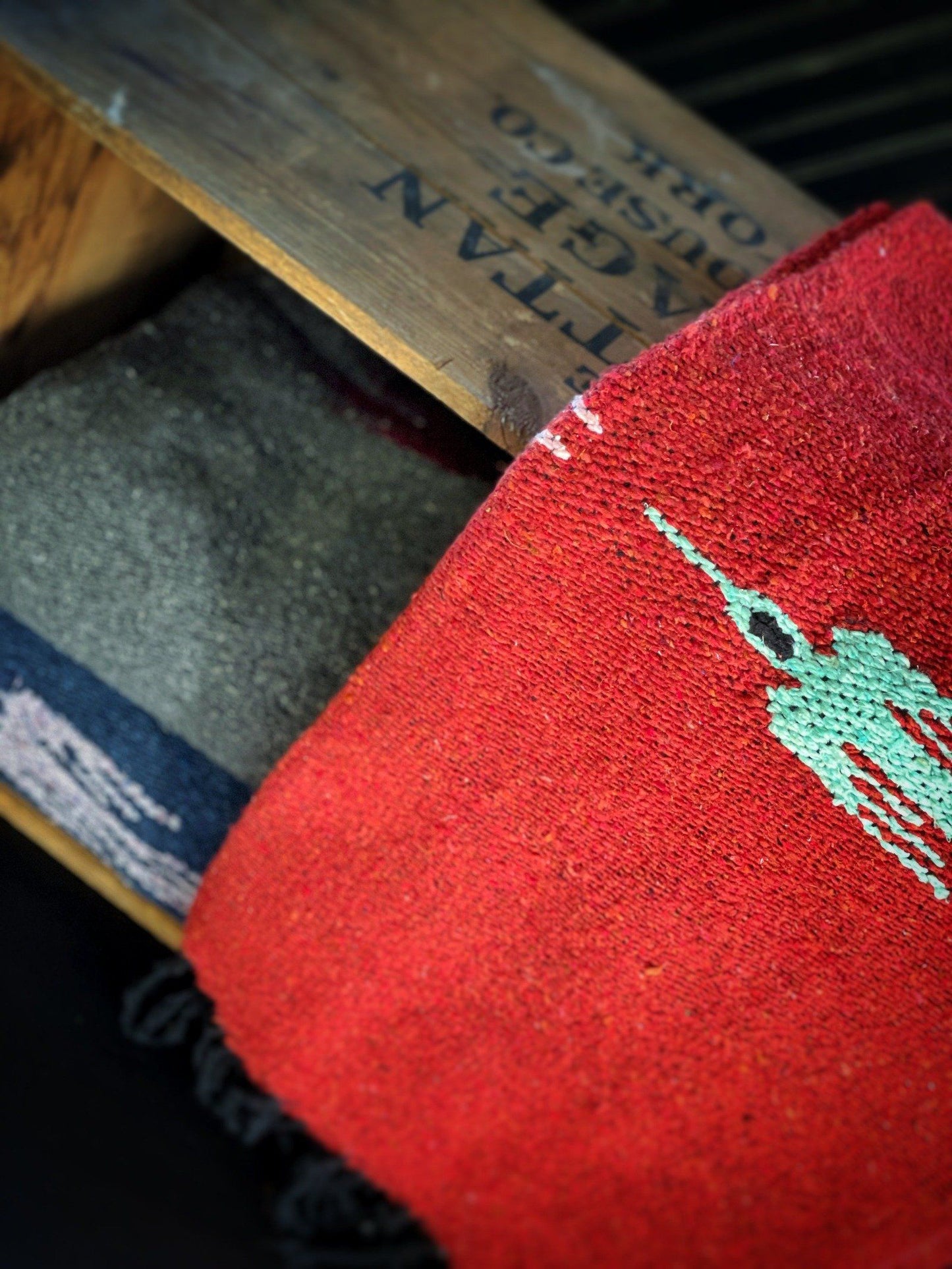 
                  
                    Rust Red Thunderbird Handwoven Blanket Blankets West Path 
                  
                