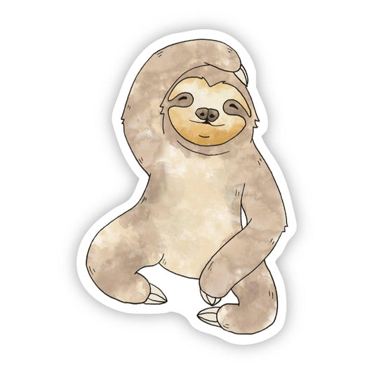 Sloth Watercolor Sticker Big Moods 
