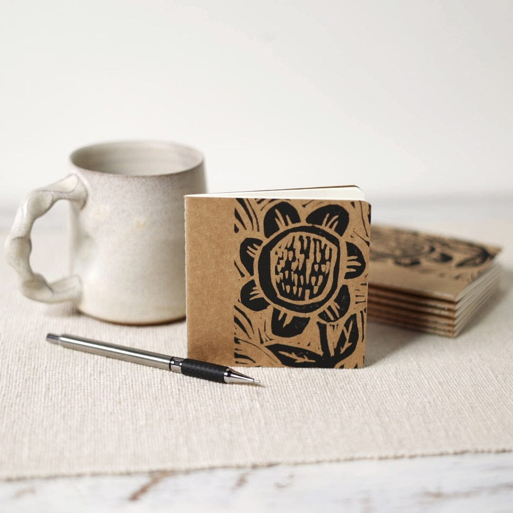 Sunflower 4x4 inch blank notebook – Rebecca Graves Pottery