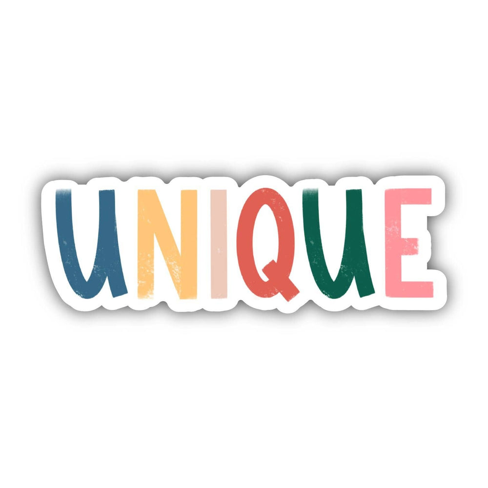 Unique - Multicolor Lettering Sticker Big Moods 