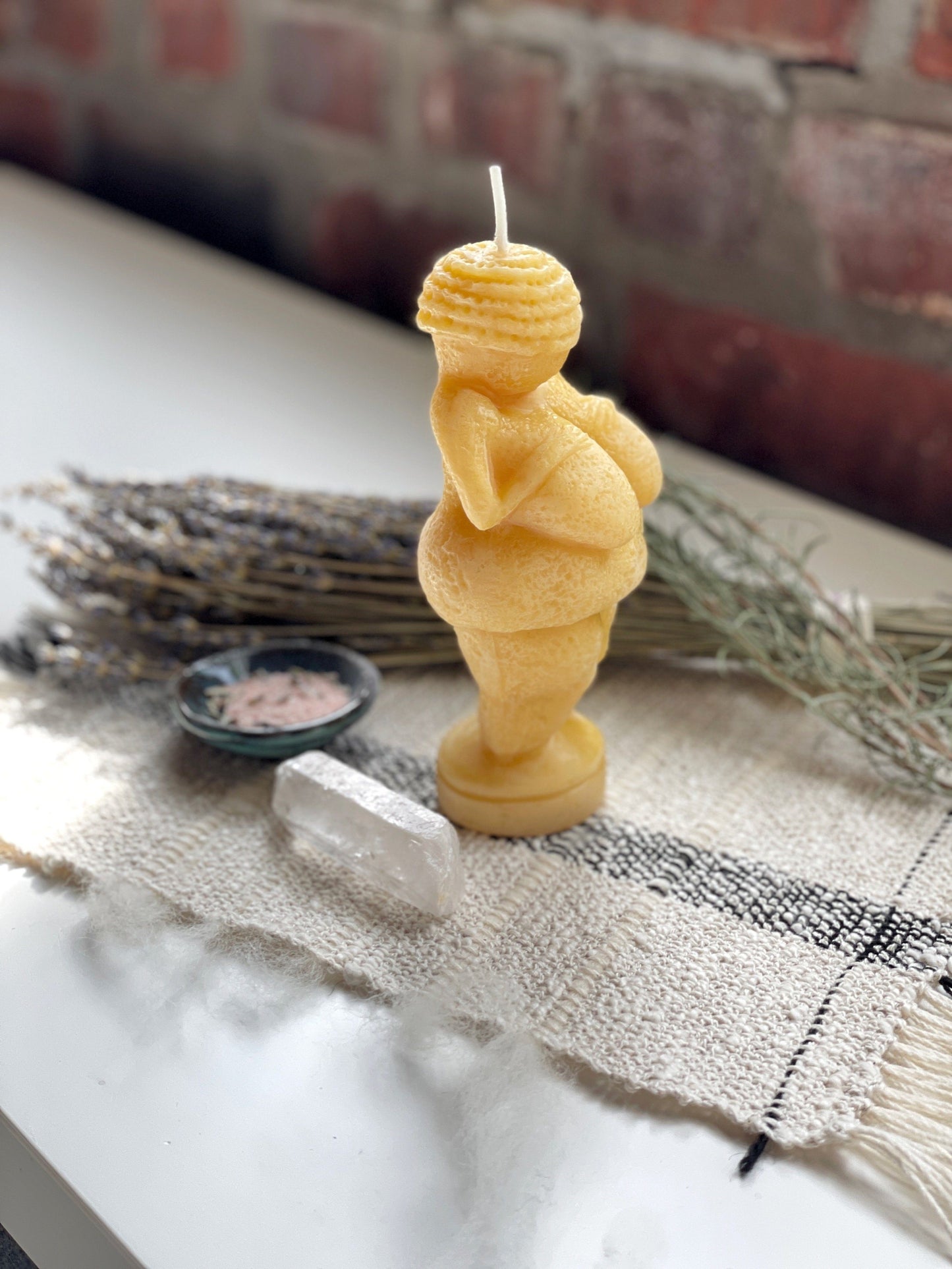 
                  
                    Venus of Willendorf Beeswax Candle candle sunbeam candle 
                  
                