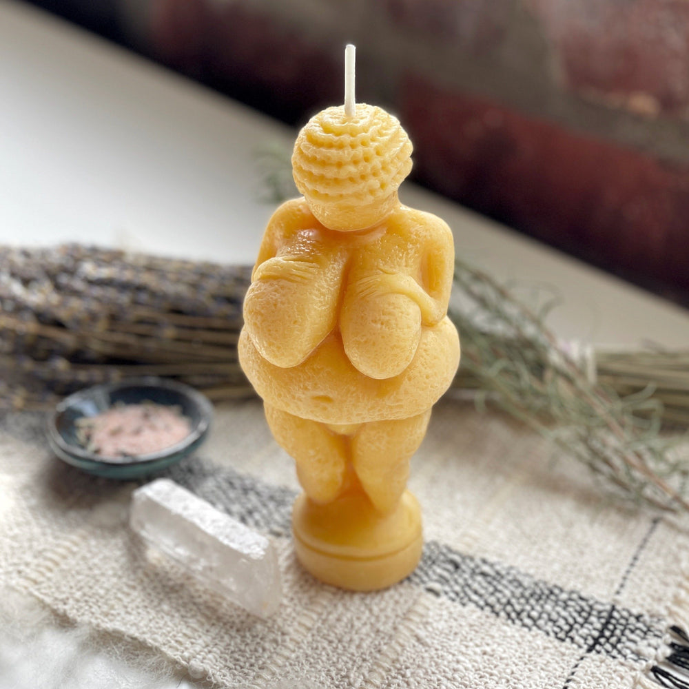 
                  
                    Venus of Willendorf Beeswax Candle candle sunbeam candle 
                  
                